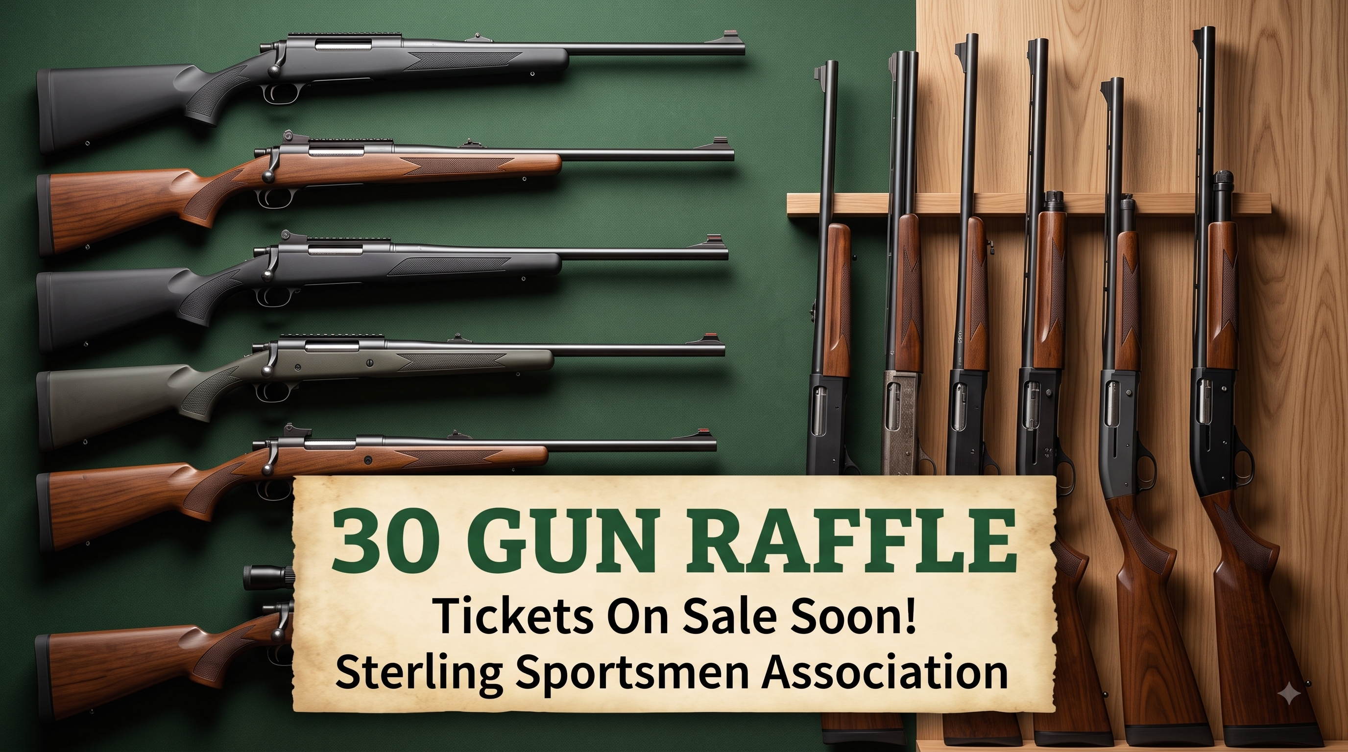30 Gun Raffle Display